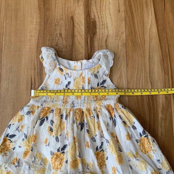 Tahari Yellow Floral Kids Dress - Picture 2 of 12